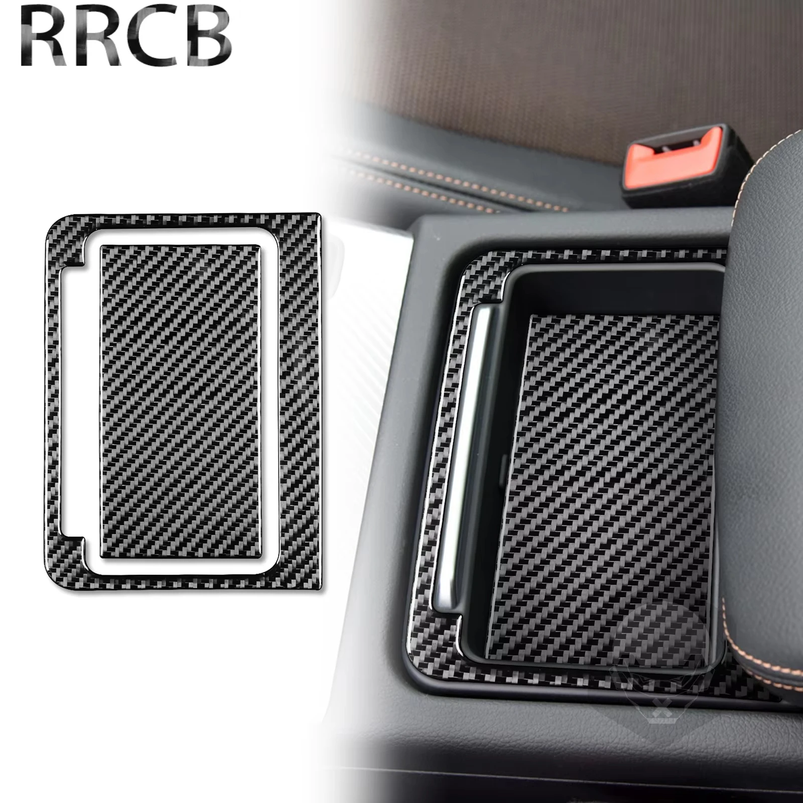 

For Audi Q5L 2018 2019 2020 2021-2024 Carbon Fiber Center Console Armrest Storage Accessories Interior Car Cover Tuning Stickers