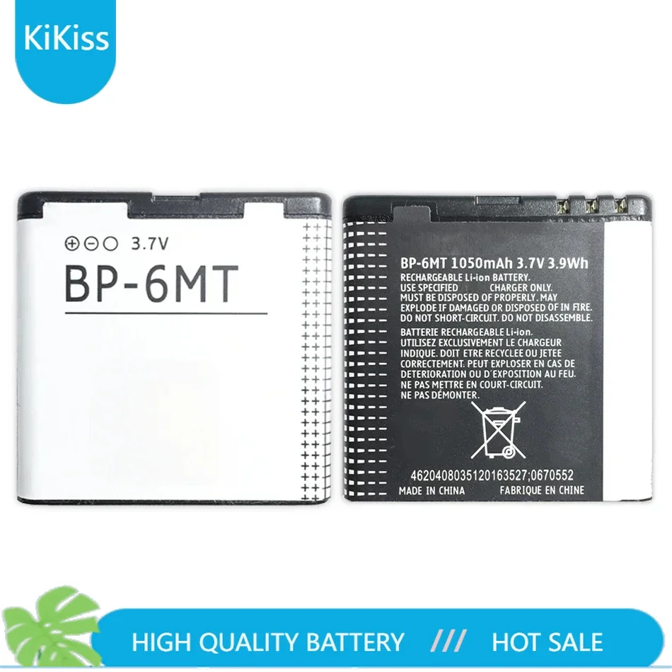 BP-6MT 1050mAh Battery For Nokia N81 N82 N81-8G E51 E51i 6720 6720C BP 6MT Cell Phone Accumulator Battery