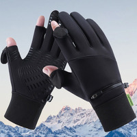 GTUBIKE Autumn Winter Men Women Gloves Touch Screen Waterproof Windproof Gloves Outdoor Sport Warm Thermal Fleece Running Gloves