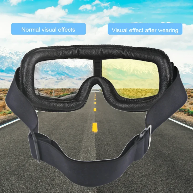 Retro Helmet Goggles For Motorcycle Universal Motocross Glasses With Breathable Hole Sunglasses Accessories Motorcycle Glasses