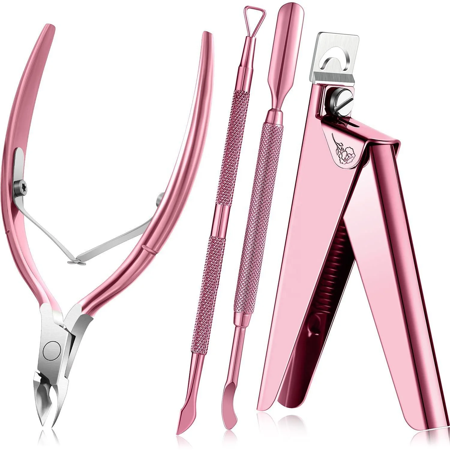 Hot Sale Personal Care Manicure Tool Set Nail Clipper Scissors with Pusher Fingernail Toenail Trimming Kit