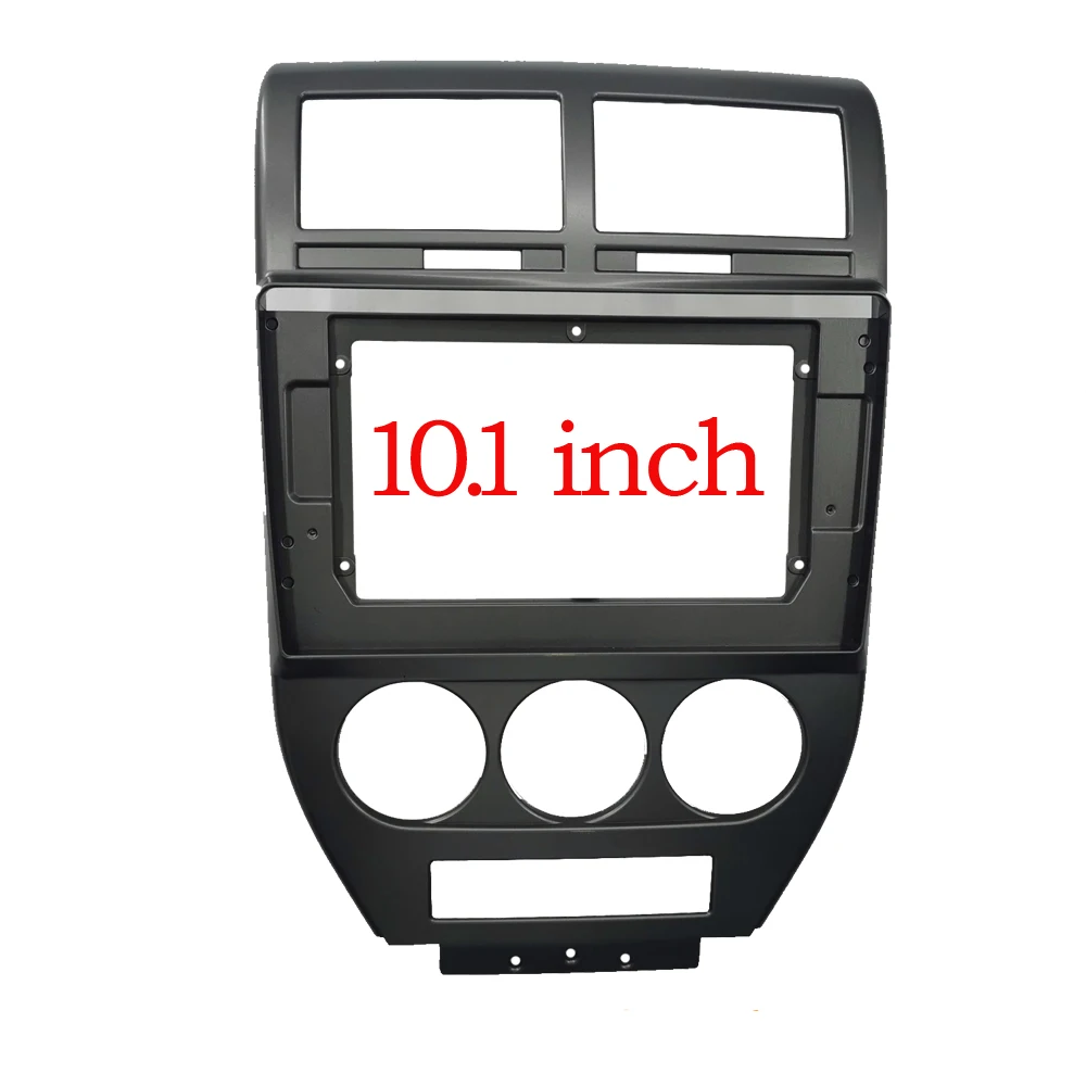 2 Din 10.1 Inch Car Radio Plastic Fascia Panel Frame for JEEP Compass Patriot 2007-2009 Installation GPS Mp5  Dash Mount Kit