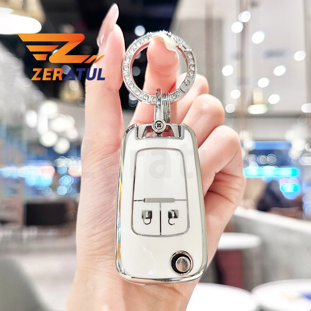 For Chevrolet Chevy GMC Buick Cruze Impala Equinox Volt Spark Sonic Encore Terrain Malibu Camaro TPU Shell Car Key Case Cover