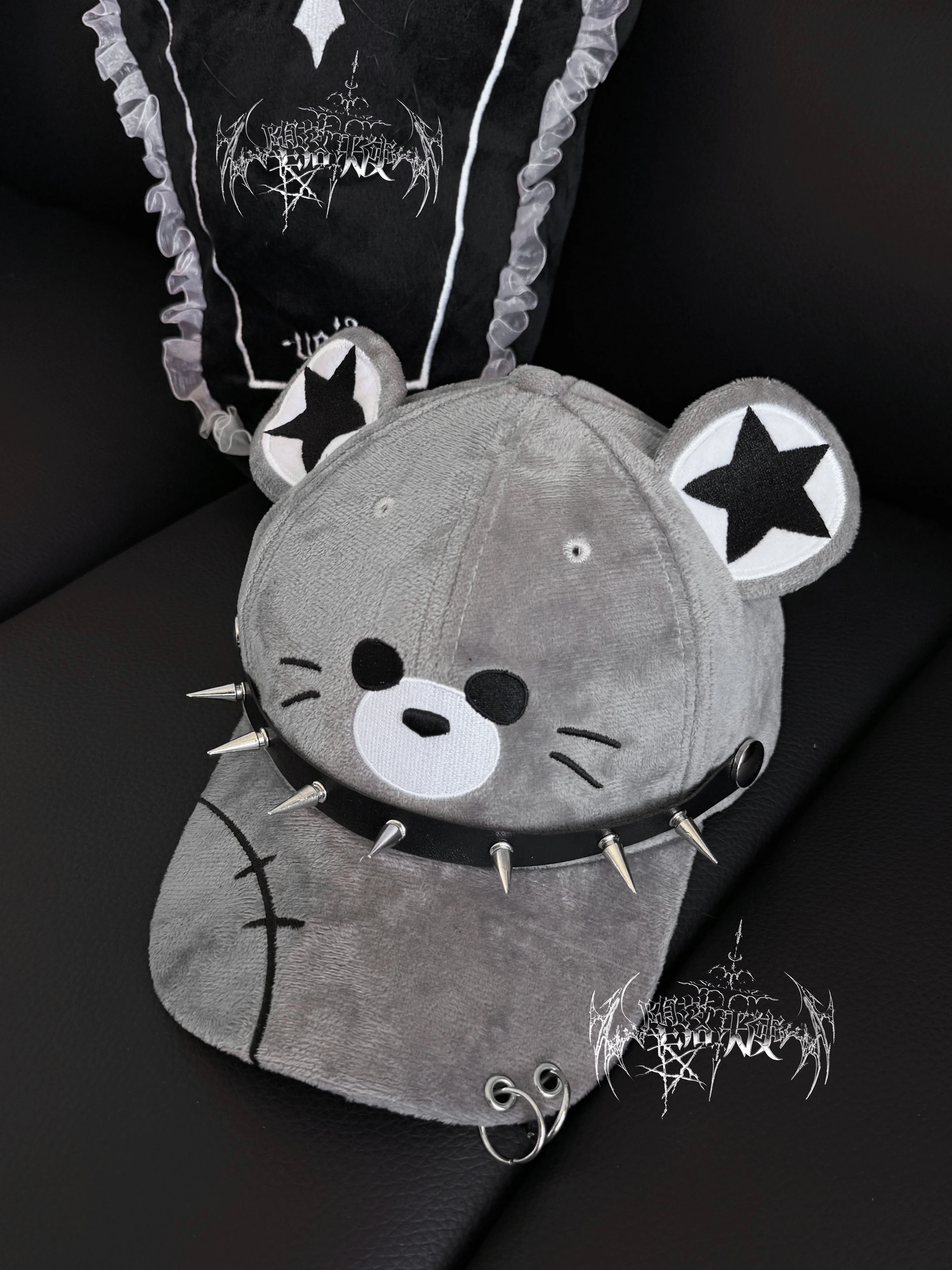 Millennium Spice Girls Original Punk Dark Rivet Pia Culture Y2k Cute Versatile Duck Tongue Baseball Cap Punk Mouse Hats