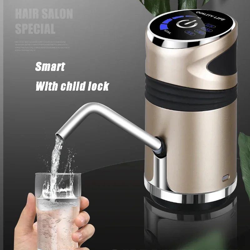 Drinking Fountain Electric Portable Water Pump Dispenser Gallon Drinking Bottle Switch Silent Charging Touch Dispensador De Agua