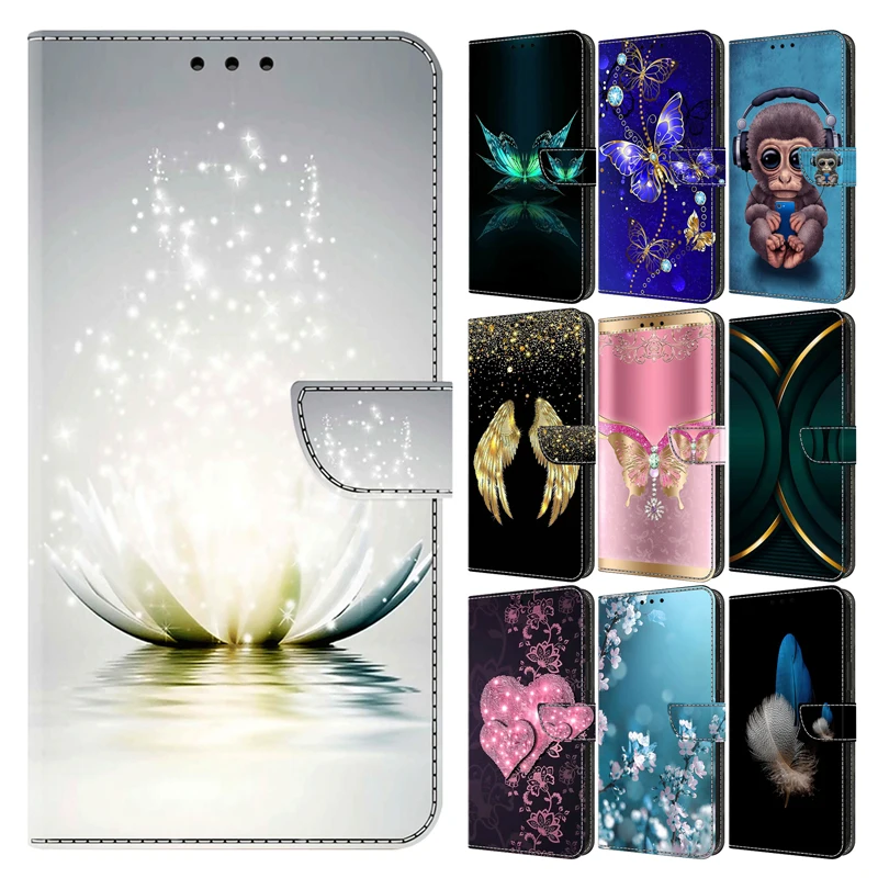 Flip Leather Case For Huawei P20 30 NOVA 3E 4E Magi C5 lite Pro 3D Wallet For Honor 90 8A Y6 x40 10i 20i P Smart 2019 Magnetic