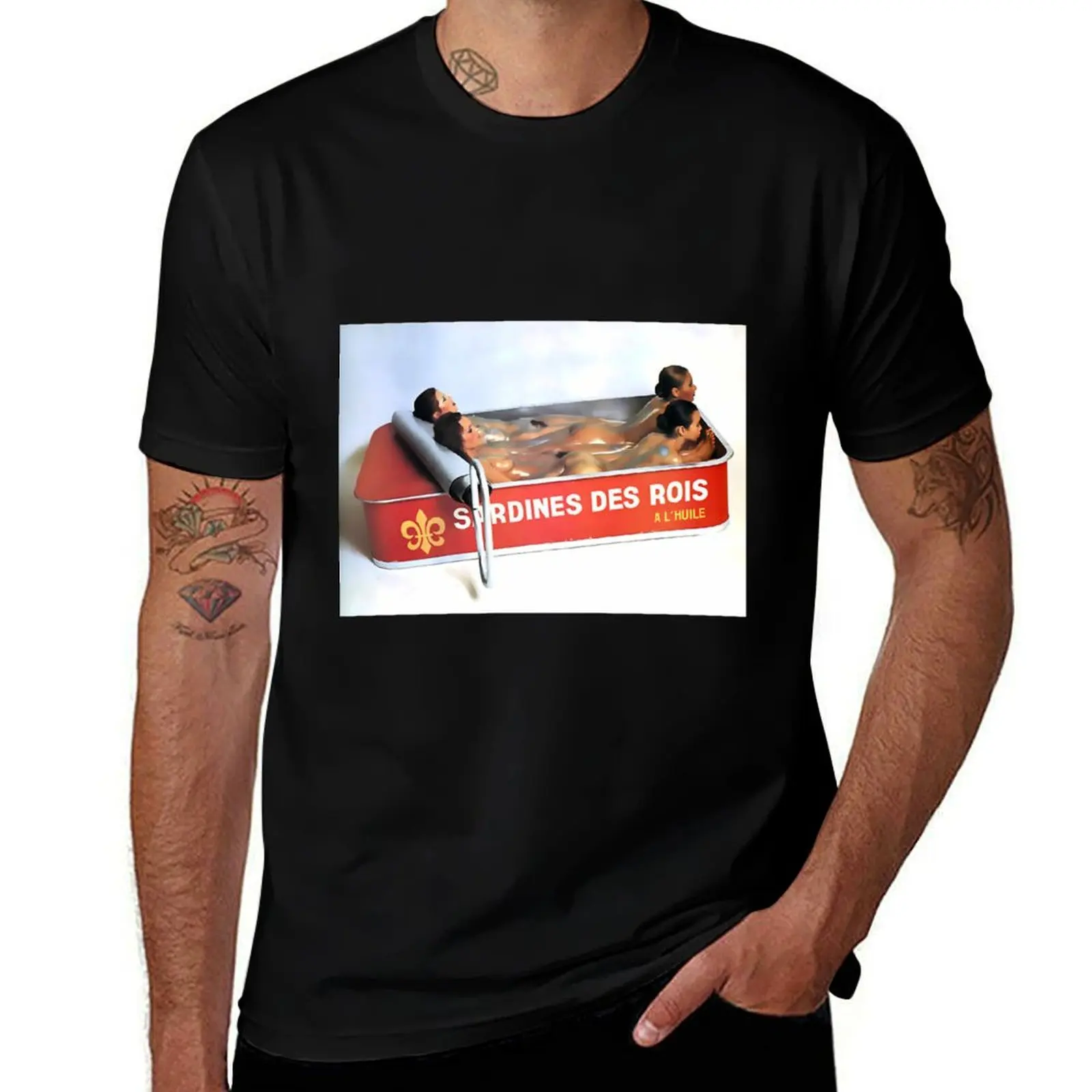 

Vintage King Sardines Des Rois \t \t T-Shirt cute clothes customs Blouse T-shirt men