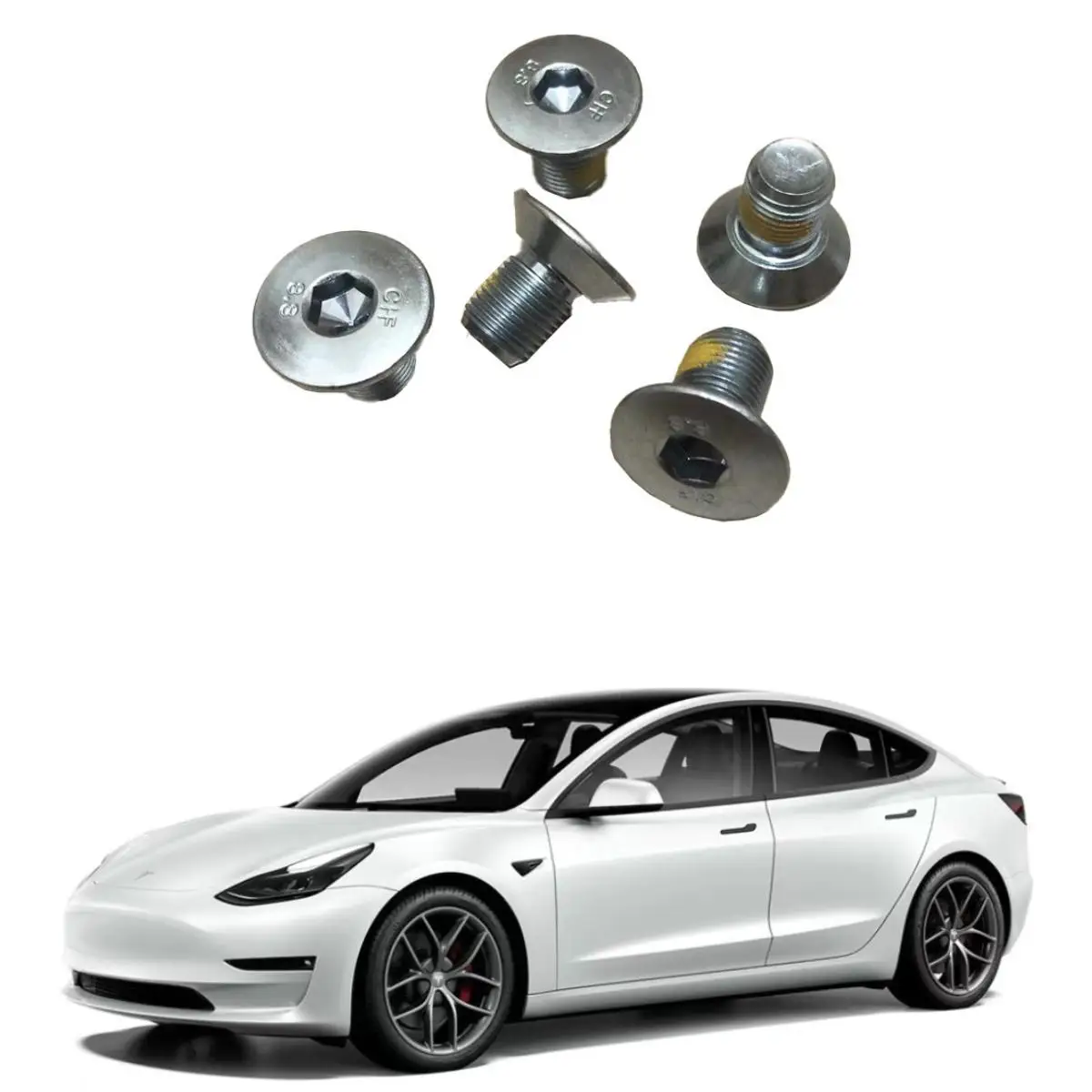 

For Tesla auto parts model 3/Y/S/X steering wheel screws new fixing screws nuts 1036655-00-A