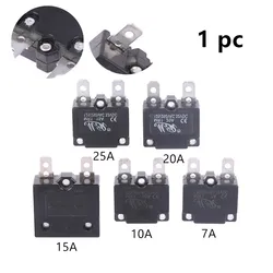 7A-25A fusibile relè di ripristino automatico interruttore termico interruttore di protezione da sovraccarico di corrente accessori per auto elettriche per bambini