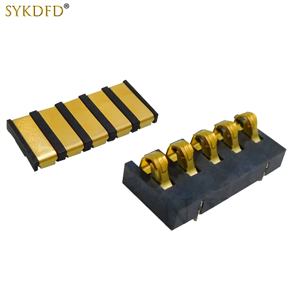 

10Pcs 5A High Current Battery Holder 3.0 MM Pitch 5 Pin Shrapnel Type Battery Connector Male Female Battery Contact Plate