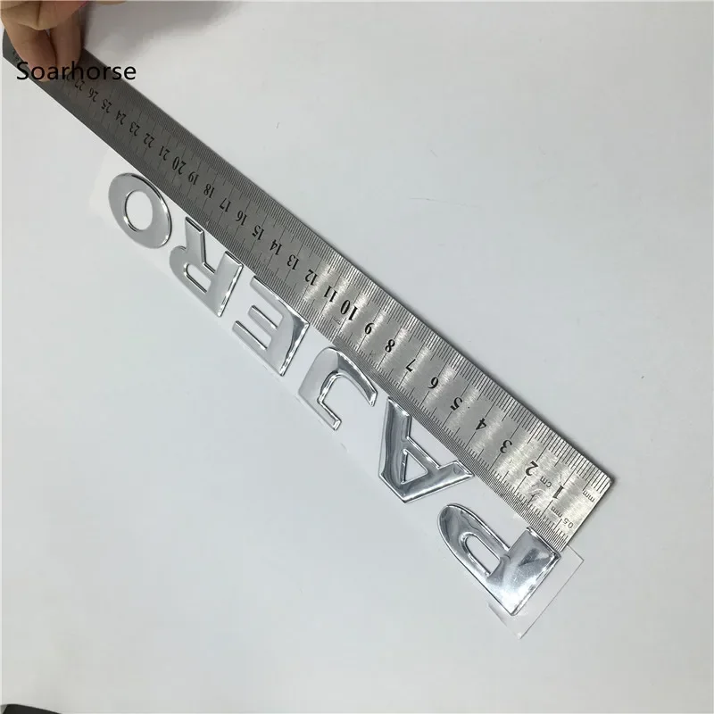 For Pajero Letters Rear Trunk Emblems Badges Tail Logo Sticker 220*24mm