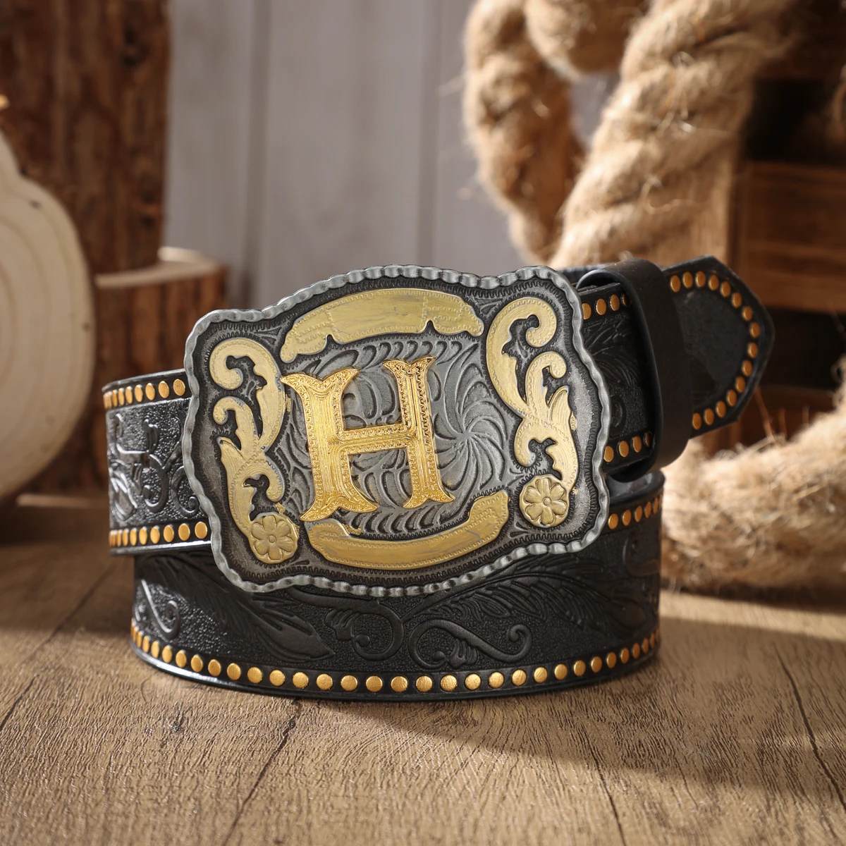 Ein PU-Gürtel für Damen und Herren, der den Stil von Western-Denim und Retro vereint, ist perfekt für alltägliche Freizeitausflüge. – Detail 15