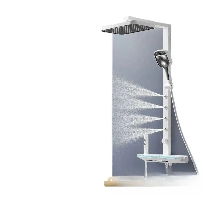 Constant temperature digital display home shower piano shower set ambient gray pressurized bath