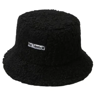 Şapka balık-kuzu için kadın saçı, şapka, çok yönlü, parlak kırmızı sıvı, moda Kore, sonbahar ve kış, yeni 8 en çok satılan, güneş şapkası-kova kış no 6