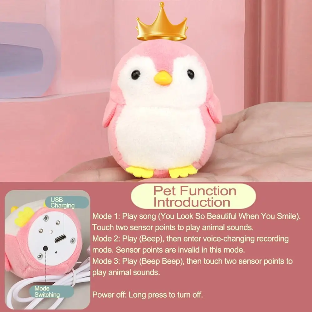 만화 어린이 냉장고 장난감 DIY 음악 펭귄 냉장고 교육 장난감 모델 공예 대화 형