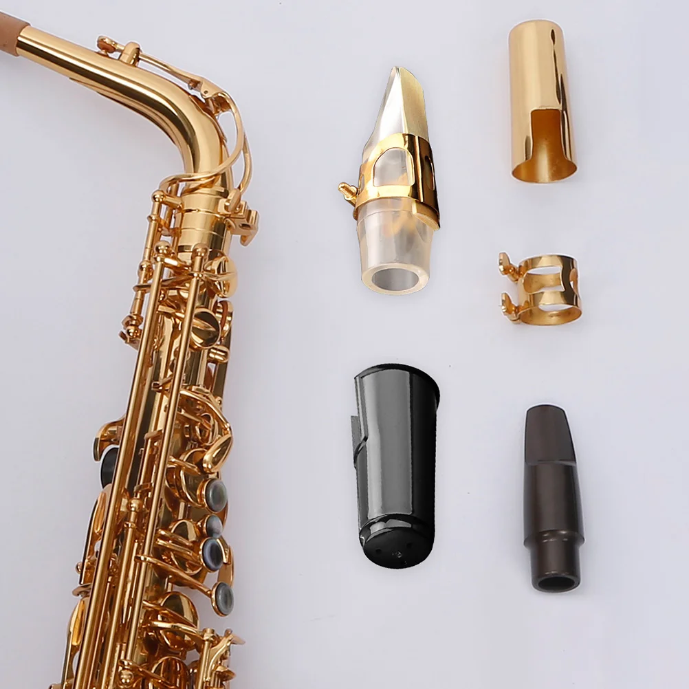 

Alto Saxophone Mouthpiece Accessory Musical Instrument Ligatures Accessories Kit Plastic Metal