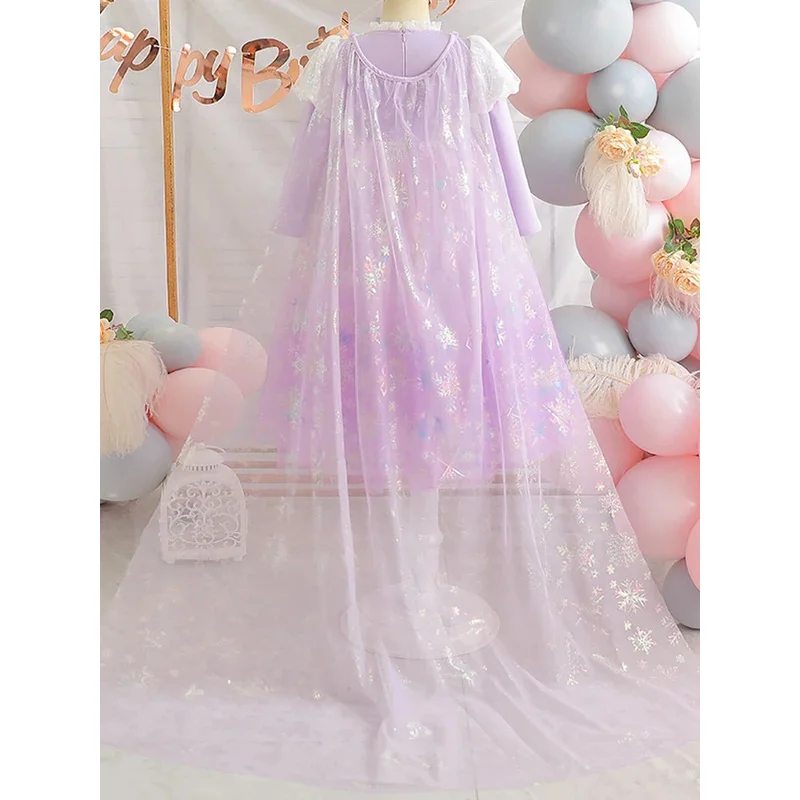 فستان الأميرة الشبكي المطرز بالترتر الأنيق للأطفال، فساتين بدون أكمام مزينة بفيونكة مطرزة، ملابس للفتيات الصغيرات مع ثوب