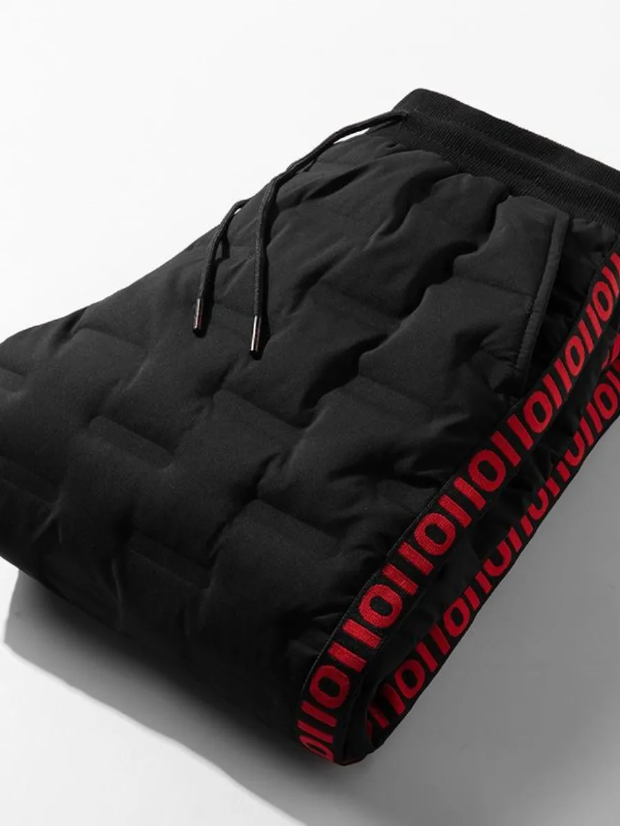 

Thiened down Sports Pants Men's Outdoor Wearable Trousers Windproof Waterproof Warm Youth Faion Long Pants Winter Season