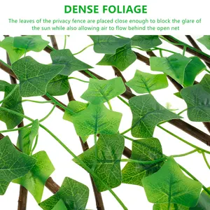 Artificial Faux Ivy leaves about wood, expansion of lattice, privacy screen, garden buildings, new 10 Main Sales About Garden - №3