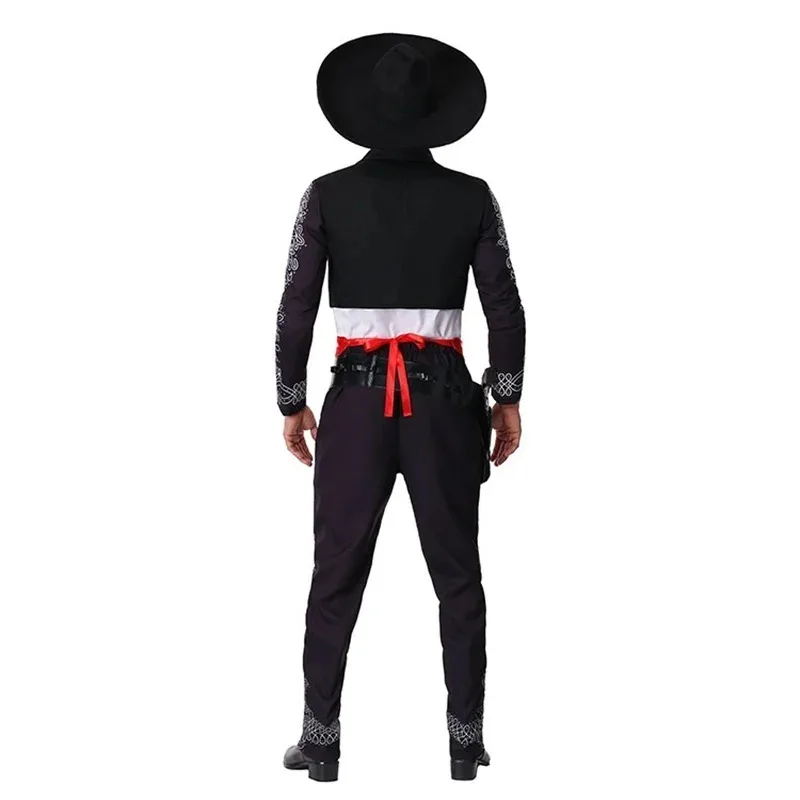 

DY20Halloween Costume For Adult American Western Movie Three Amigos! Mexican Costume Mariachi Party Set Matador Men Cosplay Carn