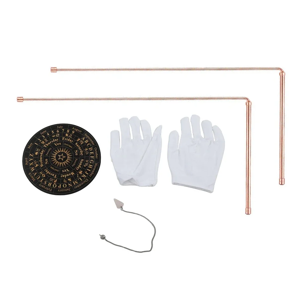 

99.9% Copper Detector Rod Set Metal Detector Rod Psychic Divination For Finding Treasure Water Source Mineral Lost Item Energy