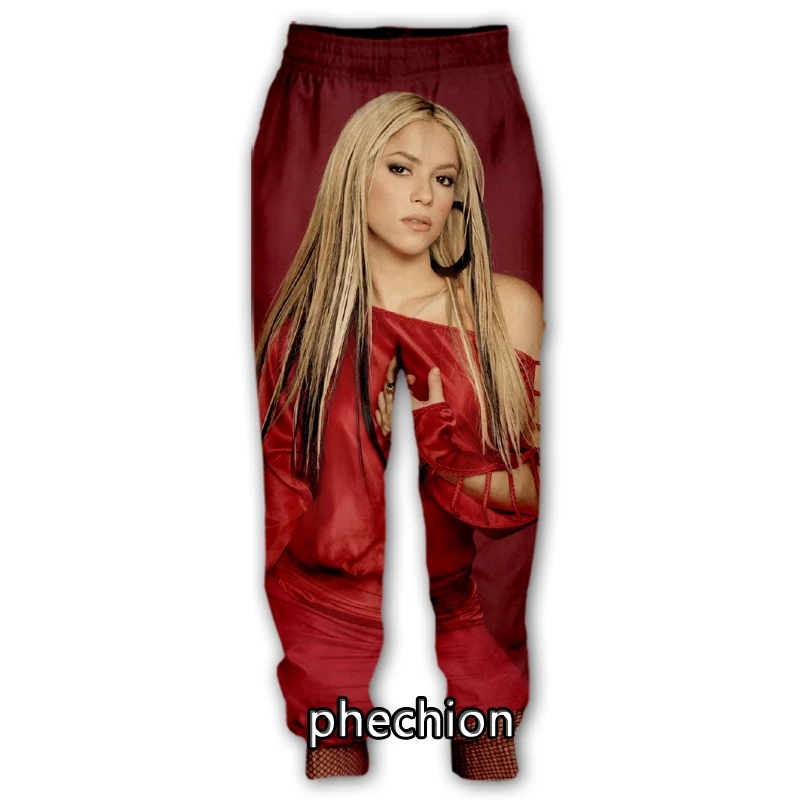 phechion New Men/Women Shakira 3D Printed Casual Pants Fashion Streetwear Men Loose Sporting Long Trousers F82