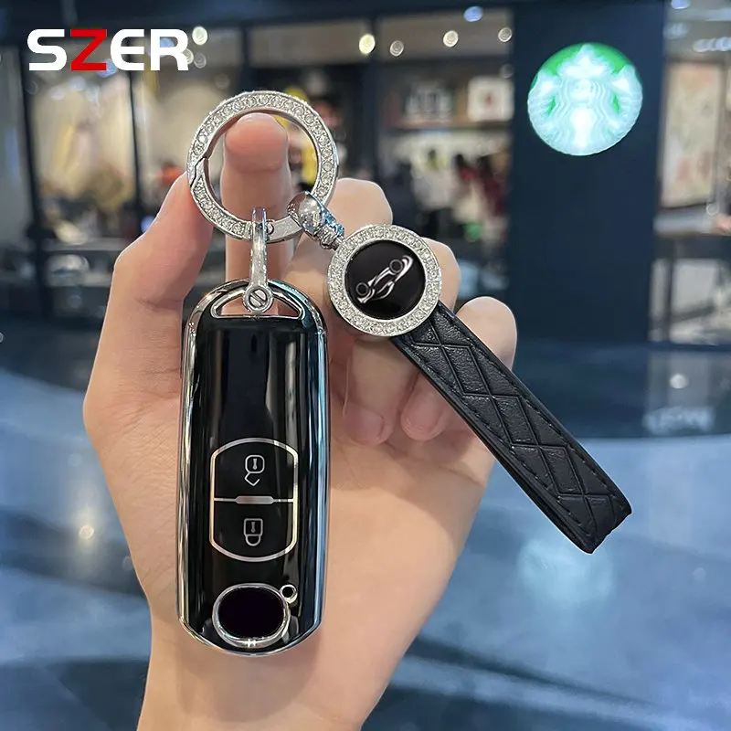 

TPU Car Remote Key Case Cover Shell Fob For Mazda 2 3 6 Atenza Axela Demio CX-5 CX5 CX-3 CX3 CX7 CX-7 CX-9 CX9 MX5 Accessories