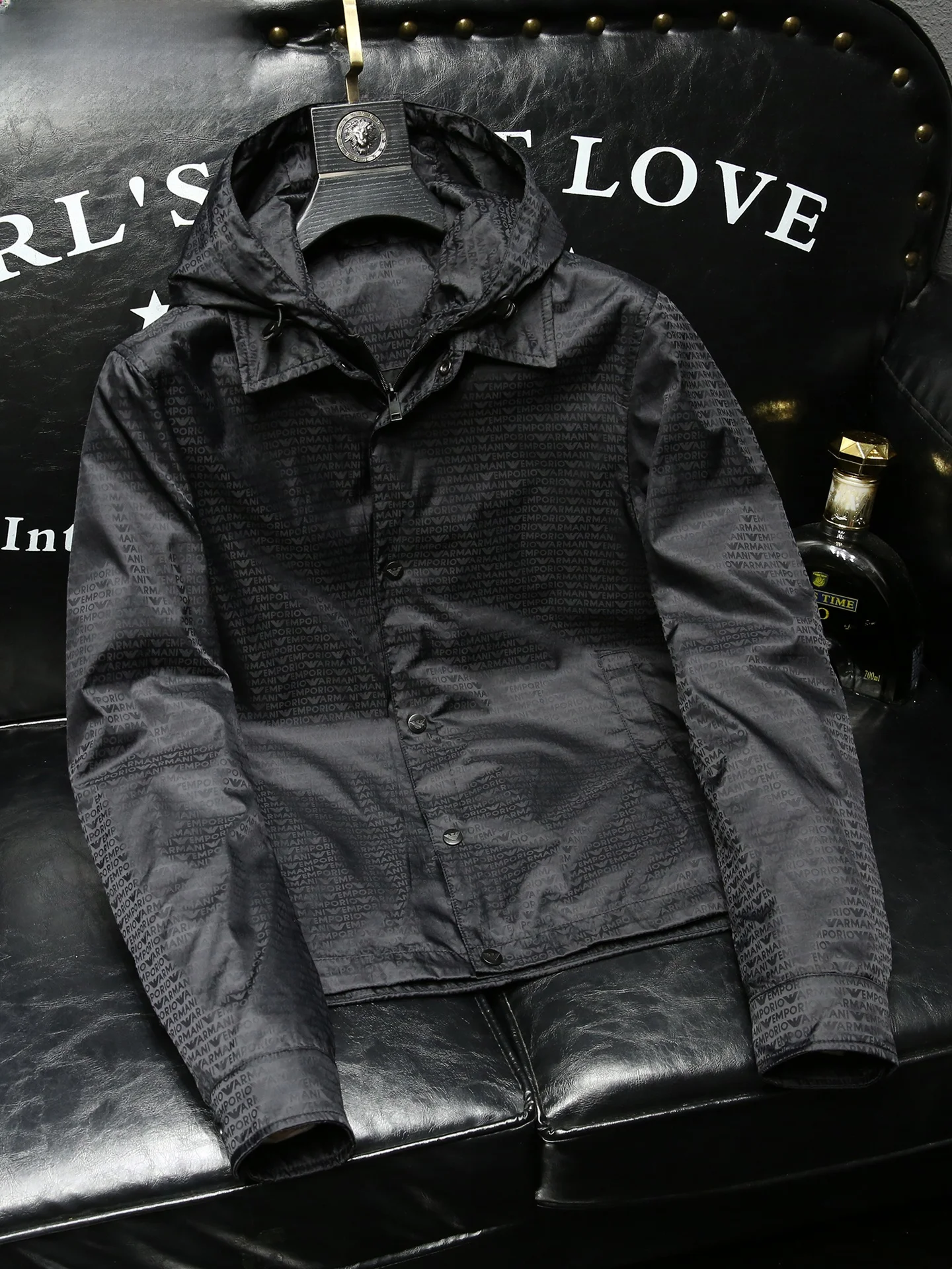 

Высококачественная мужская модная осенне-зимняя куртка с отстегивающимся капюшоном, легкая, стильная, трендовая, из хлопка, класса люкс