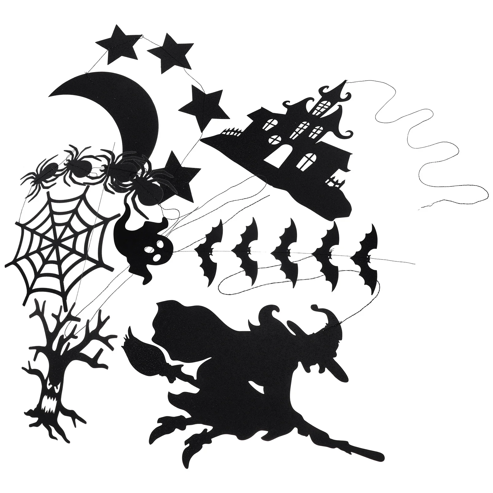 

12Pcs Halloween Hanging Decor Paper Decorations for Party Home Wall Tree Hanging Halloween Outdoor Decorations