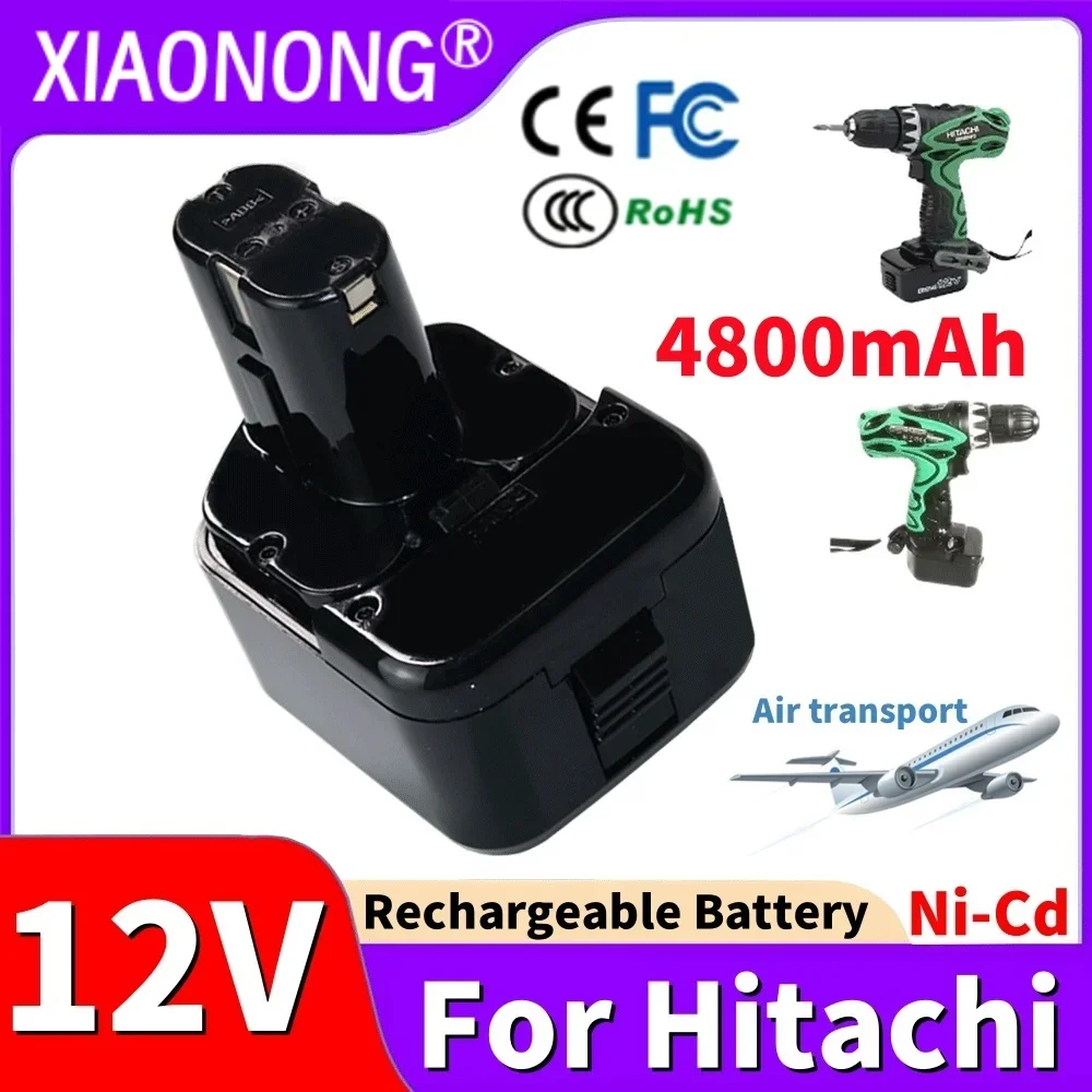 

Replacement Battery For Hitachi 12V NiCd 4800mAh Ni-Mh Hight quality Battery for Hitachi EB1214S