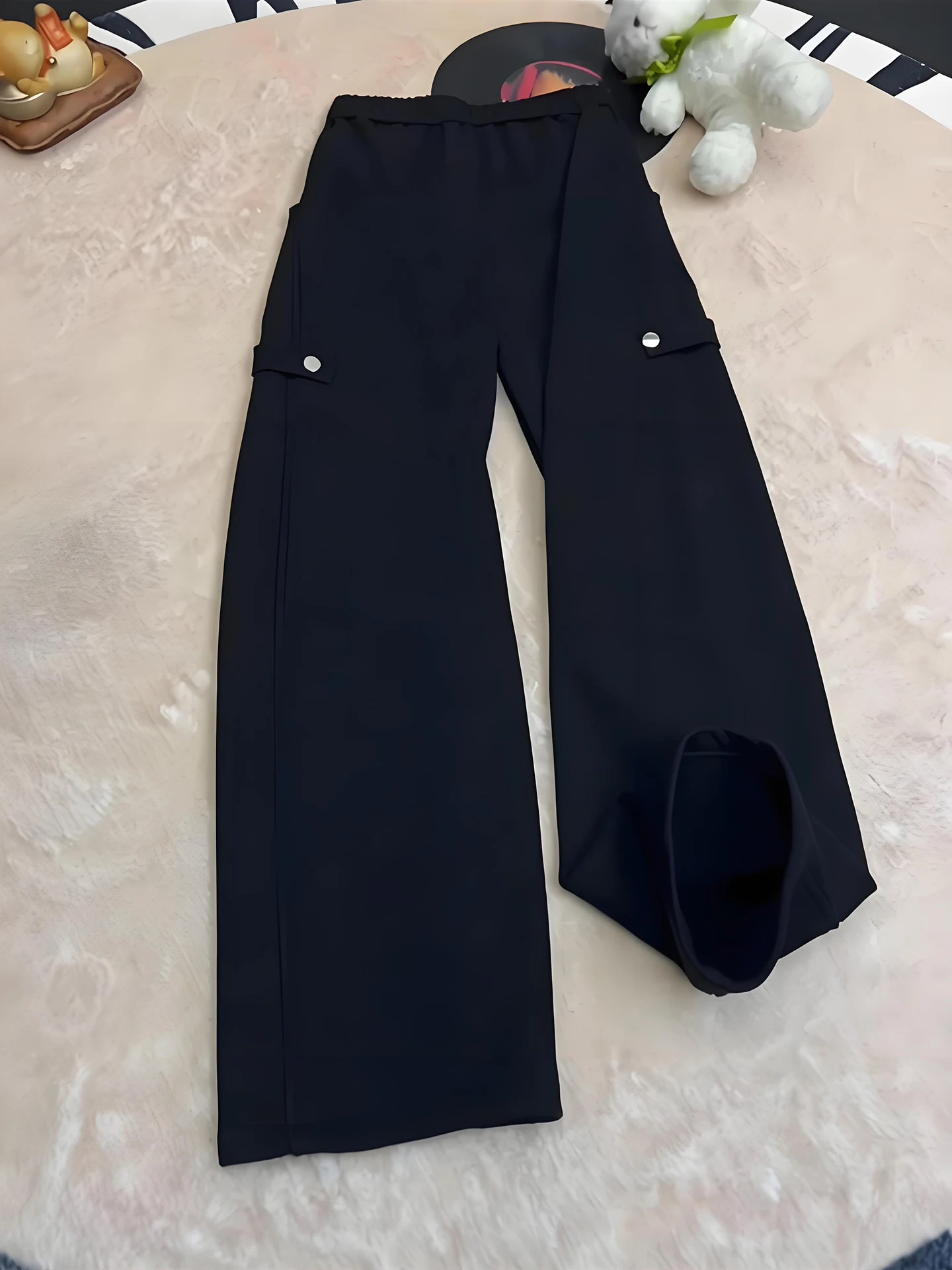 Bla Deconstructed Knife Men's Sweatpants American Retro Straight Leg Workwear Heavyweight Sport Casual Long Trousers