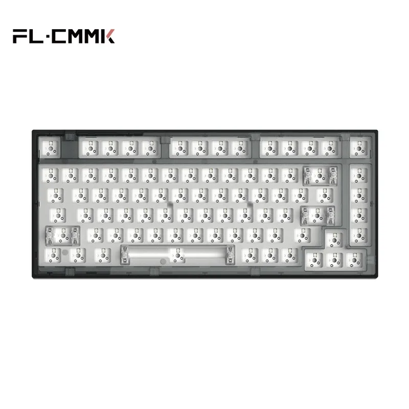 FL · ESPORTS Q75 Mechanische Tastatur Kit 82-Key Heißer-Swap RGB Beleuchtung Wirkung Konfiguration Treiber Single-modus Verdrahtete Version