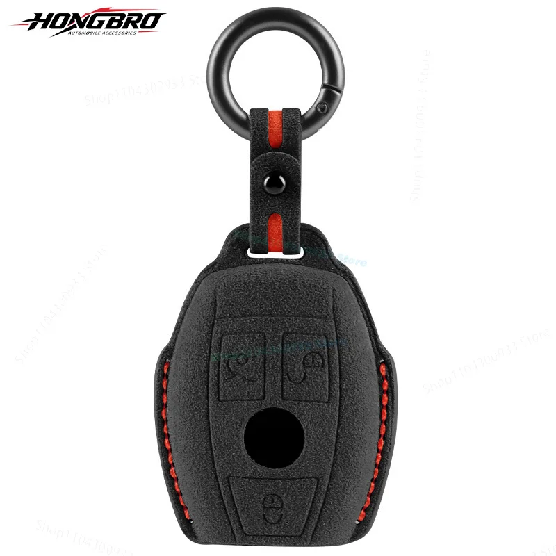 Premium Microfiber Suede Key Protector Shell For Mercedes C200L A200L C260L GLB Remote Key Fob Holder