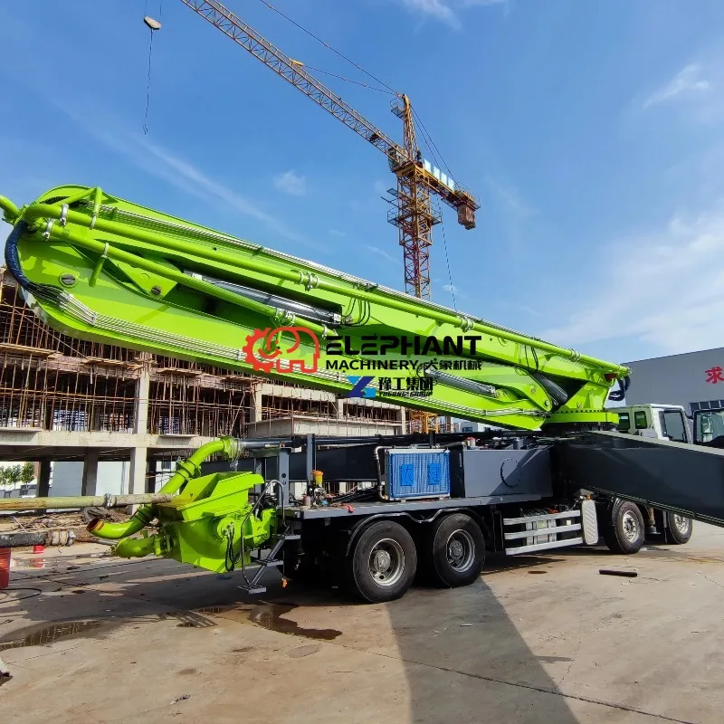 Engine Concrete Boom Pump Truck with Mixer High Efficiency 140M Pump for Construction Site Concrete Pouring Machinery