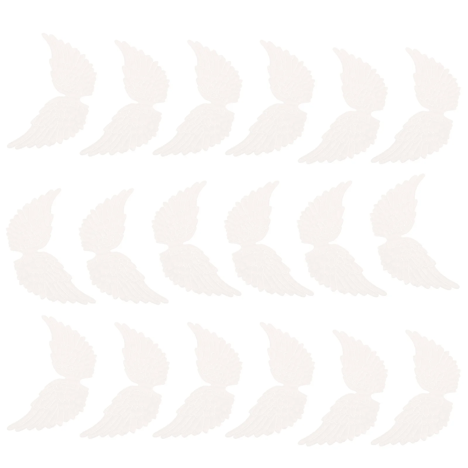 

18pcs Angel Wing Accessories Diy Cloth Adornments For Party Layout Props Christmas Costume Decor Wing Shape Ornaments