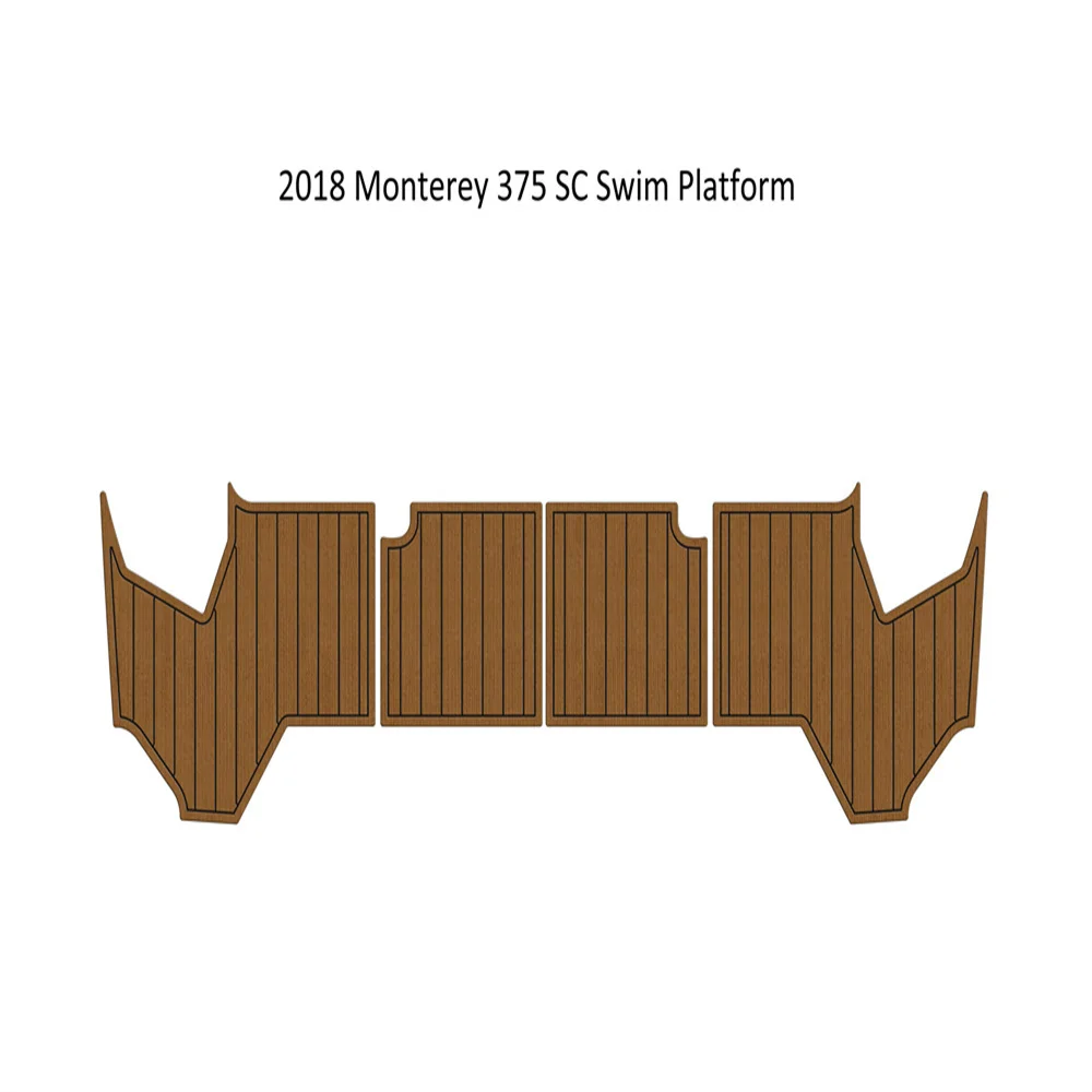 

2018 Monterey 375 SC Swim Platfrom Step Pad Boat EVA Foam Faux Teak Deck Floor Backing Self Adhesive SeaDek Gatorstep Style