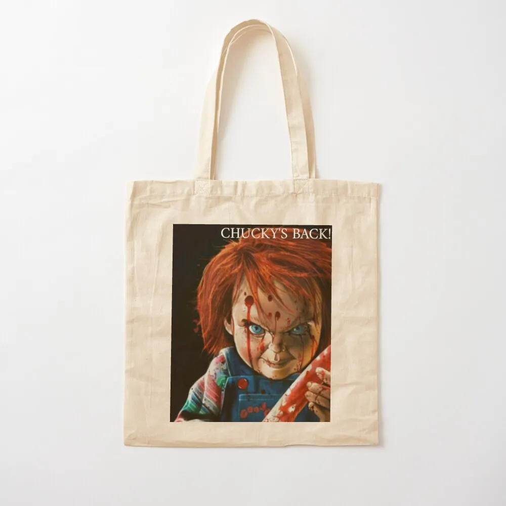 

Game of chucky Tote Bag Women's bag shopper bags Canvas bag for women Customizable tote Canvas Tote