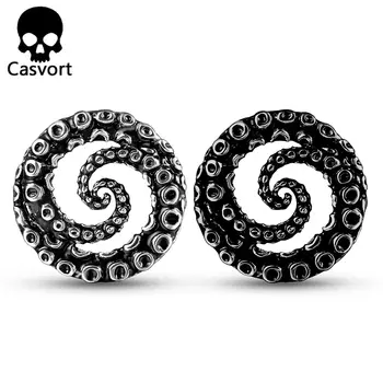 Casvort 2 Parça 316 Paslanmaz Çelik Ahtapot Kolu Kulak Genişletici Tünel Küpe Vücut Takısı Punk Tarzı Havalı 10 best sales Ahtapot piercingi - №5