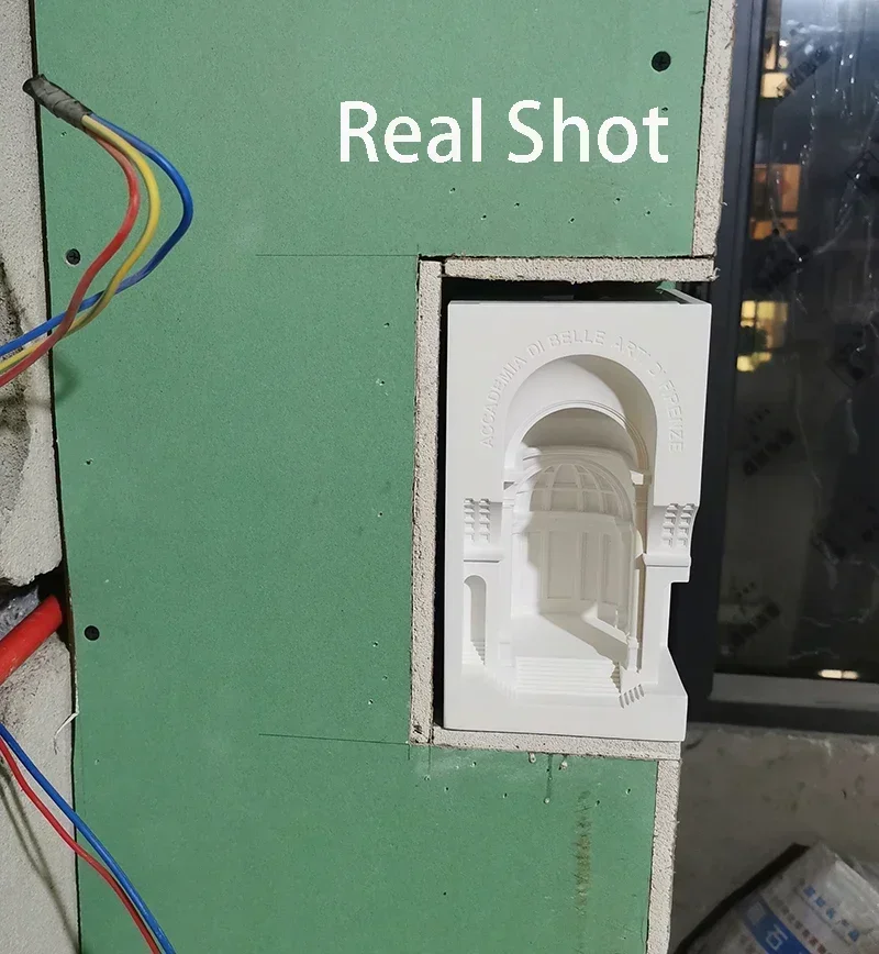 Simple Gypsum Induction Wall Lamp Embedded Staircase Corner Living Room Corridor Corner Gypsum Lamp Modern Indoor LED Wall Lamp