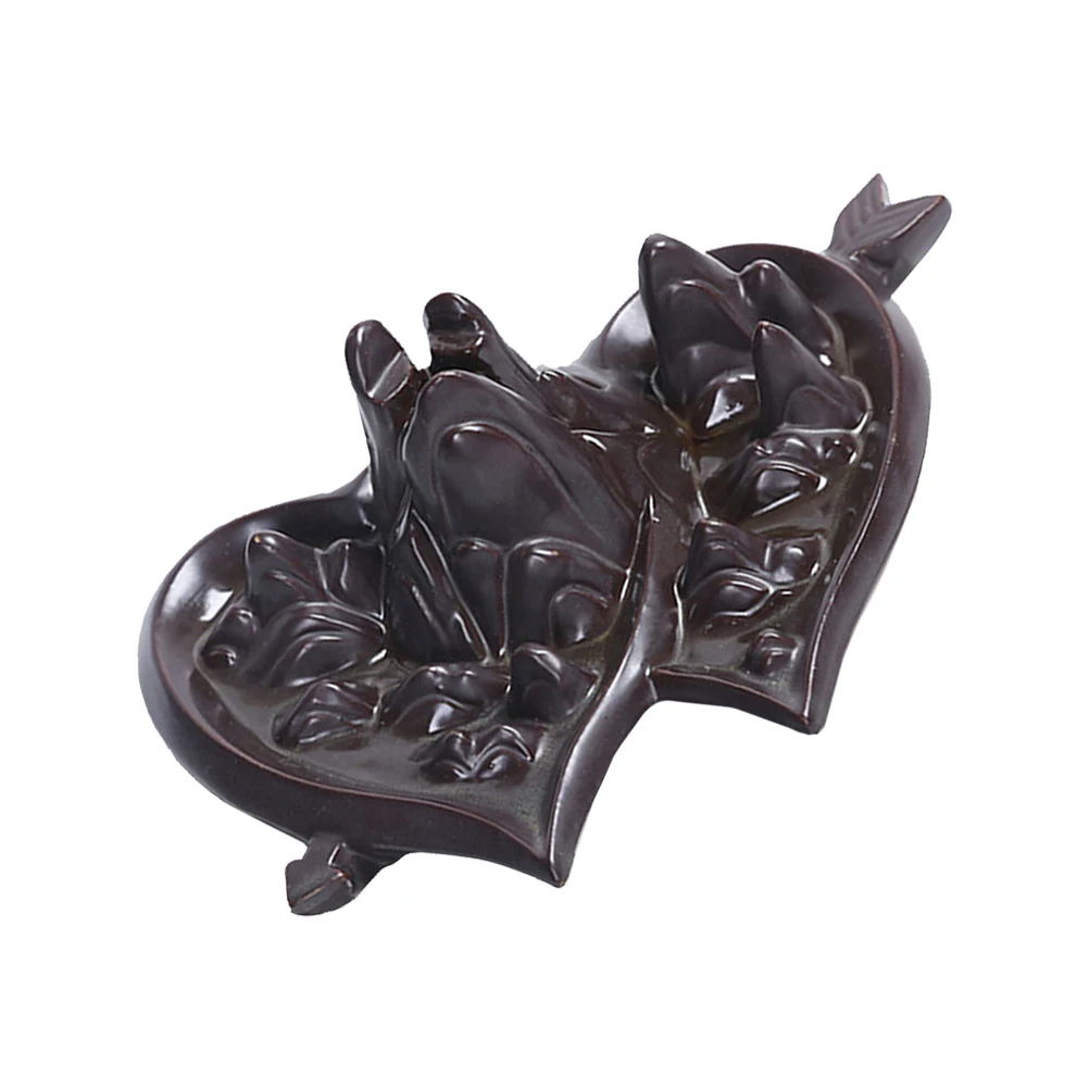 

1pc Artistic Ceramic Backflow Incense Burner For Home Office Decor Aromatherapy Relaxation Meditation Censer Ornament Tea