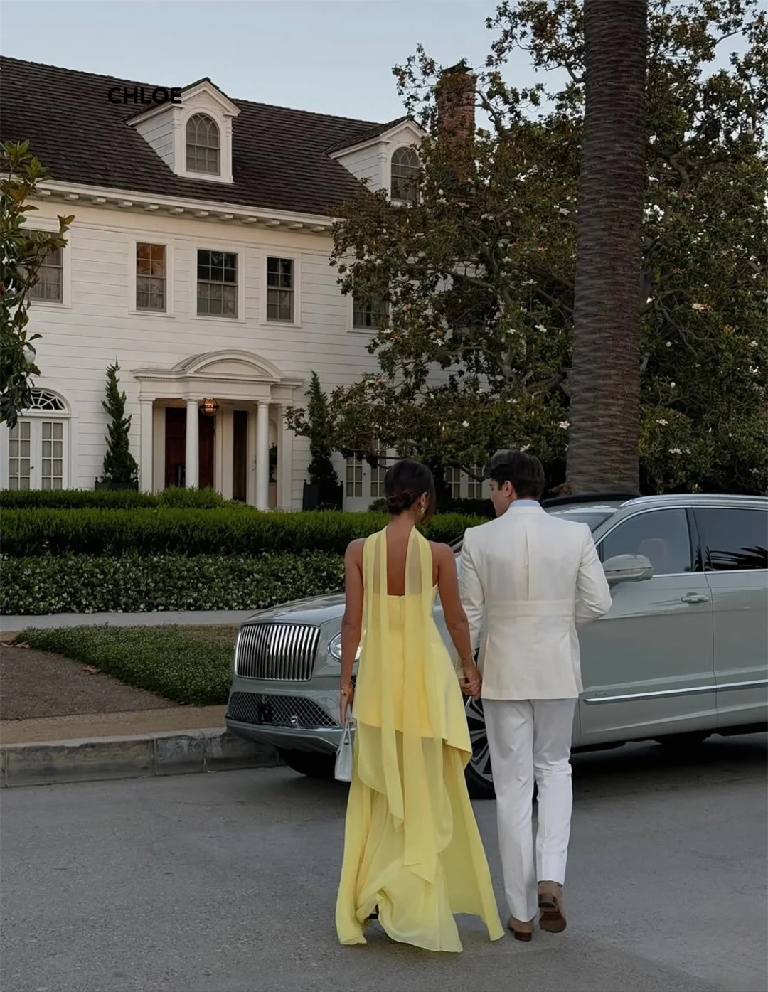 Gaun Prom Off-shoulder 2025 Gaun Malam Mewah Elegan untuk Acara Khusus Gaun Pesta Custom Made Model A Shawl