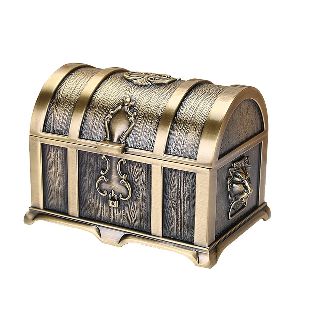 

Exquisite Classical Jewelry Box Treasure Case for Rings Necklaces Earrings Beads Storage Display Home Hotel Party Festival