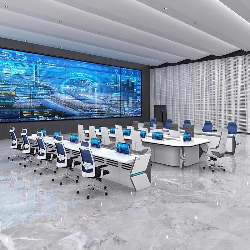 Moderne, minimalistische technologie verf papierloze vergadertafel