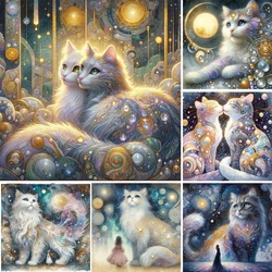 Fantastic Cute Cat Picture Full Square/Round Drill 5D DIY Diamond Painting Diamond Embroidery Cross Stitch Home Decor