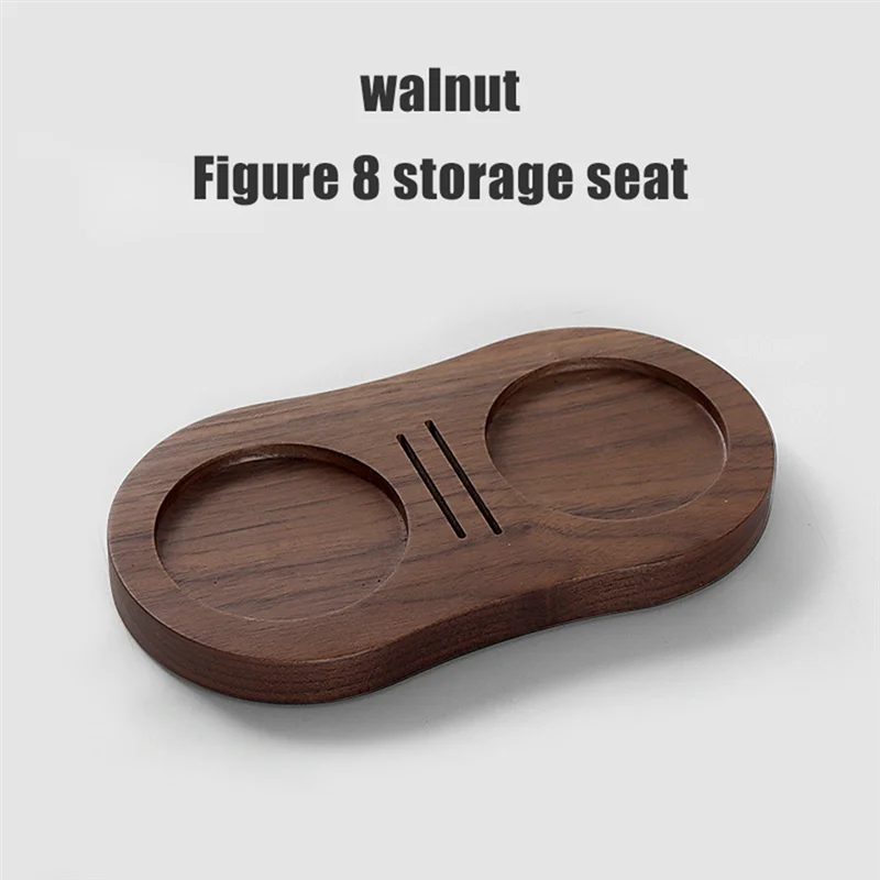 A33Z-Wood Coffee Filter Tamper Holder Wooden Espresso Tamper Mat Stand Tamper Station Wooden Base Espresso Tamper Mat