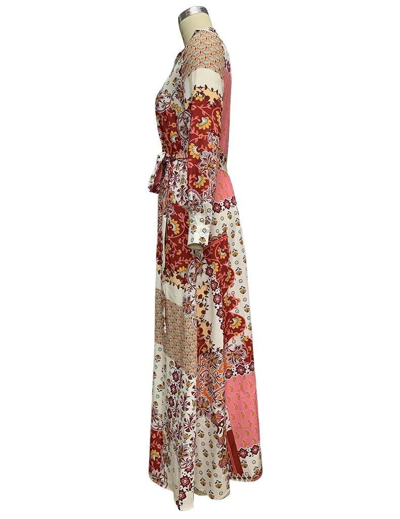 BambooBoy-ロングシャツ,自由奔放に生きるスタイルのシャツ,プリント,エレガントな服,折り返し襟,長袖,カジュアルなマキシドレス,夏