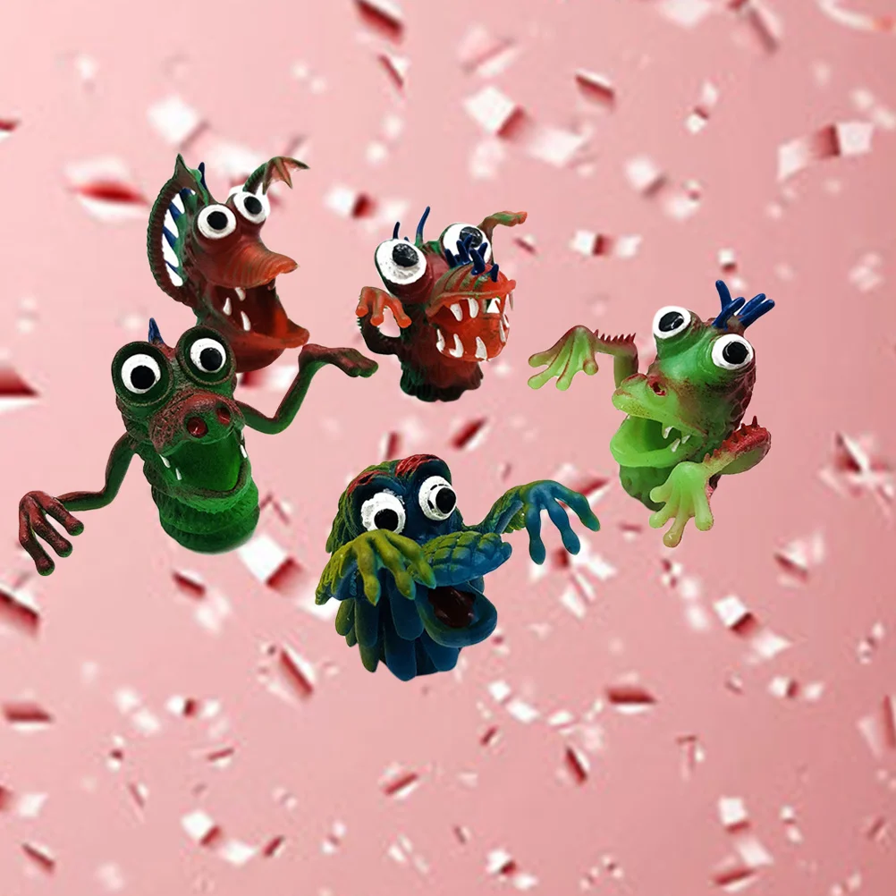 Marionnettes à doigts en Silicone pour enfants, 5 pièces, conte d'histoires pour enfants, jeu de simulation, cadeau d'apprentissage interactif