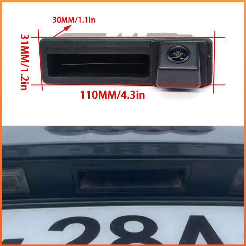 Backup Camera For Audi A5 S5 RS5 Cabriolet B8 8T 2009~2017 HD CCD Night Vision Car Rear Trunk Handle Reversing Rear View Camera