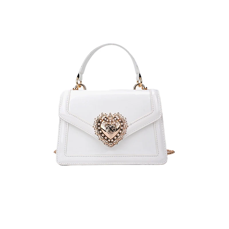Light Luxury Burgundy Handbags For Women Trendy Versatile Buckle Shoulder Bags Female Casual Commuting Chain Crossbody Bag