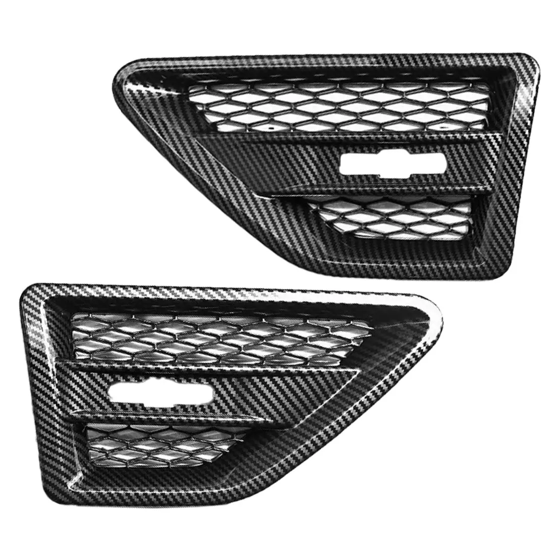

1 Pair Carbon Fiber Style ABS Side Fender Air Vent Grill Cover Trim Fit for Land Rover Freelander 2 LR2 2006-2013 2014 2015 2016